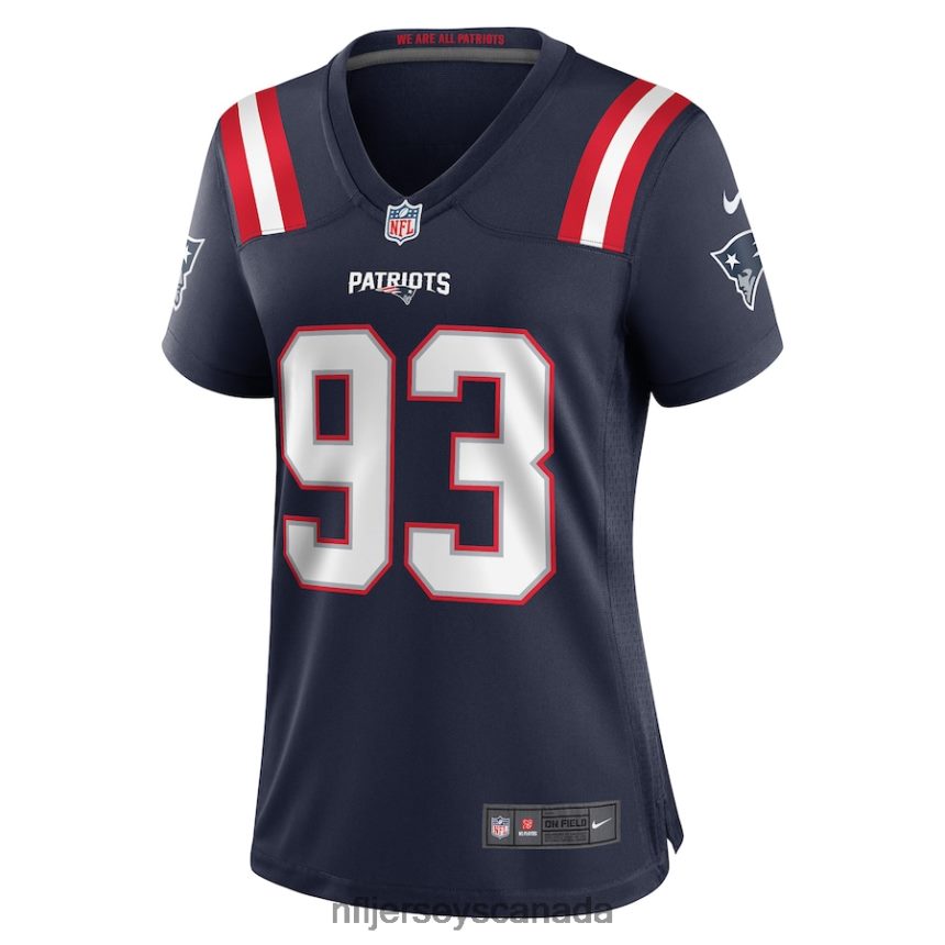 Women New England Patriots Richard Seymour Nike Navy Retired Player Game Jersey Clothing NFL TBXFR64023