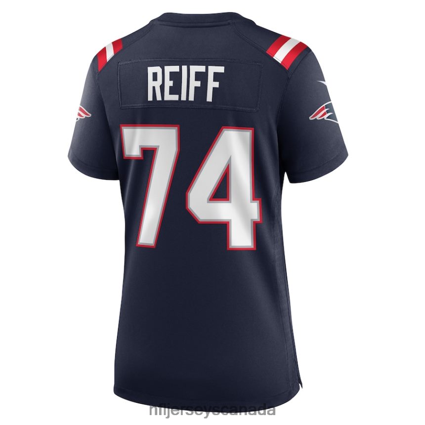 Women New England Patriots Riley Reiff Nike Navy Game Jersey Clothing NFL TBXFR63581
