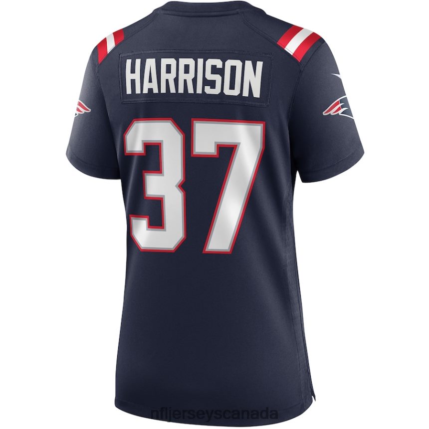 Women New England Patriots Rodney Harrison Nike Navy Game Retired Player Jersey Clothing NFL TBXFR64767