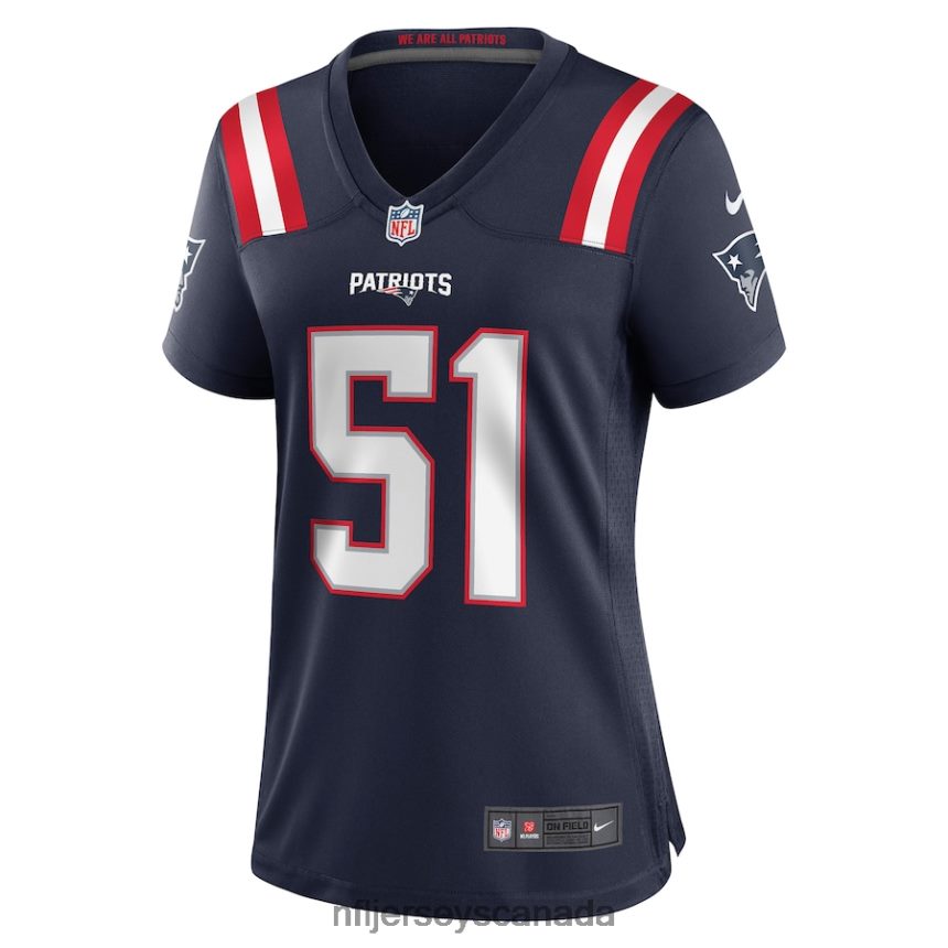 Women New England Patriots Ronnie Perkins Nike Navy Game Jersey Clothing NFL TBXFR65131