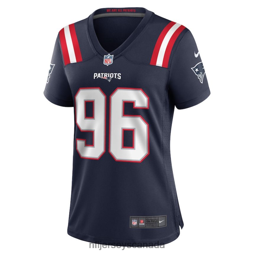 Women New England Patriots Sam Roberts Nike Navy Game Player Jersey Clothing NFL TBXFR65129