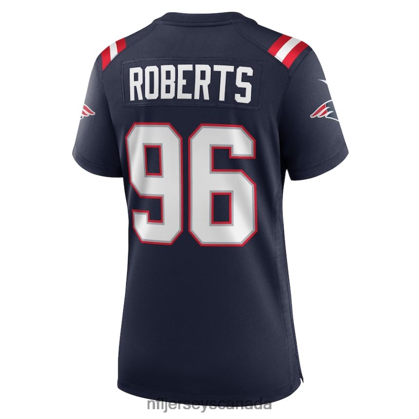 Women New England Patriots Sam Roberts Nike Navy Game Player Jersey Clothing NFL TBXFR65129