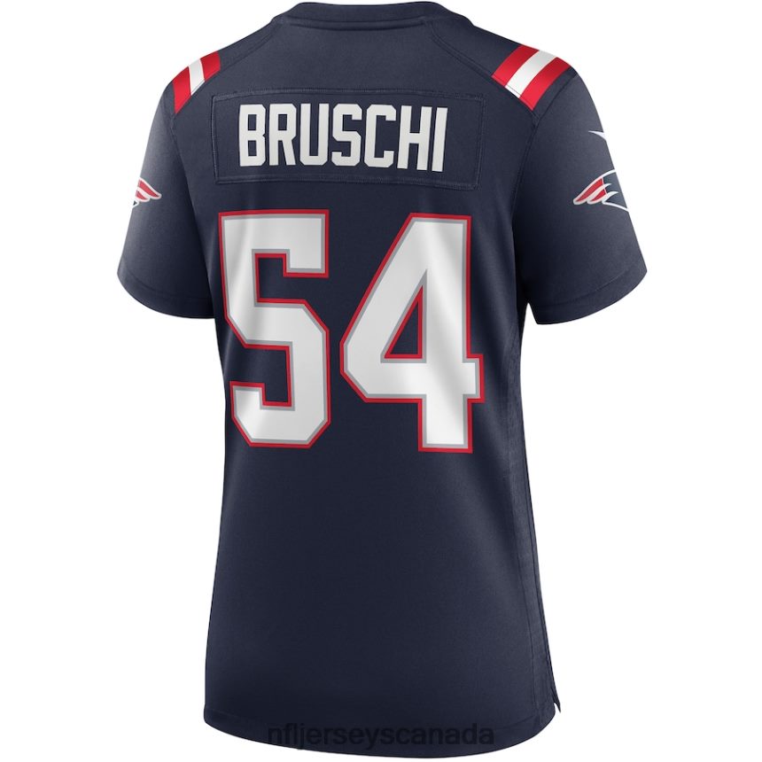 Women New England Patriots Tedy Bruschi Nike Navy Game Retired Player Jersey Clothing NFL TBXFR62855