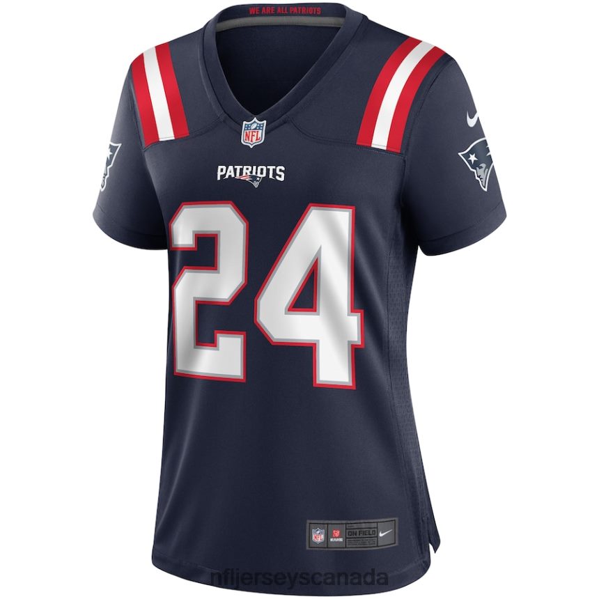 Women New England Patriots Ty Law Nike Navy Game Retired Player Jersey Clothing NFL TBXFR65127