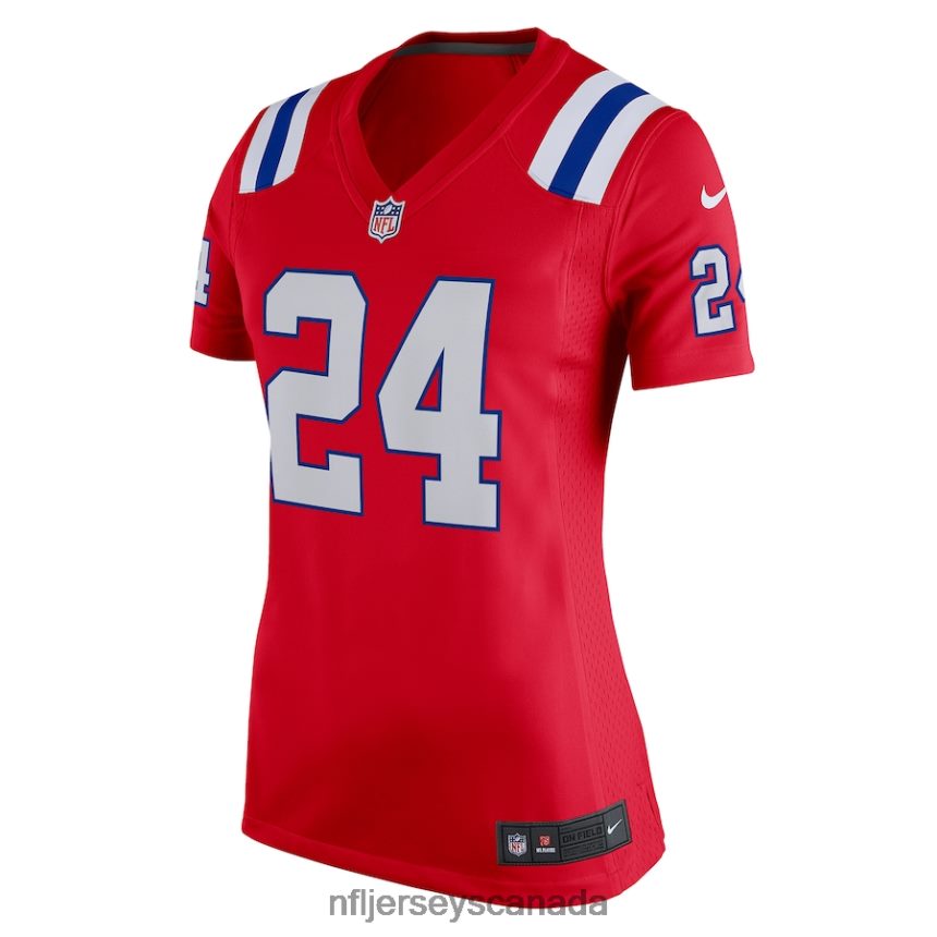 Women New England Patriots Ty Law Nike Red Retired Game Jersey Clothing NFL TBXFR63984