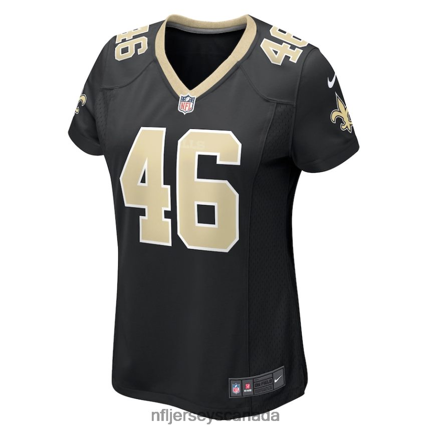 Women New Orleans Saints Adam Prentice Nike Black Game Player Jersey Clothing NFL TBXFR65122