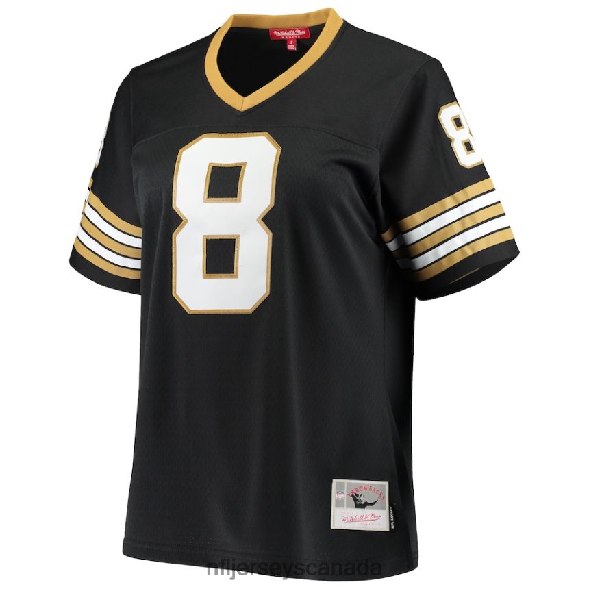 Women New Orleans Saints Archie Manning Mitchell  Ness Black 1979 Legacy Replica Jersey Clothing NFL TBXFR62137