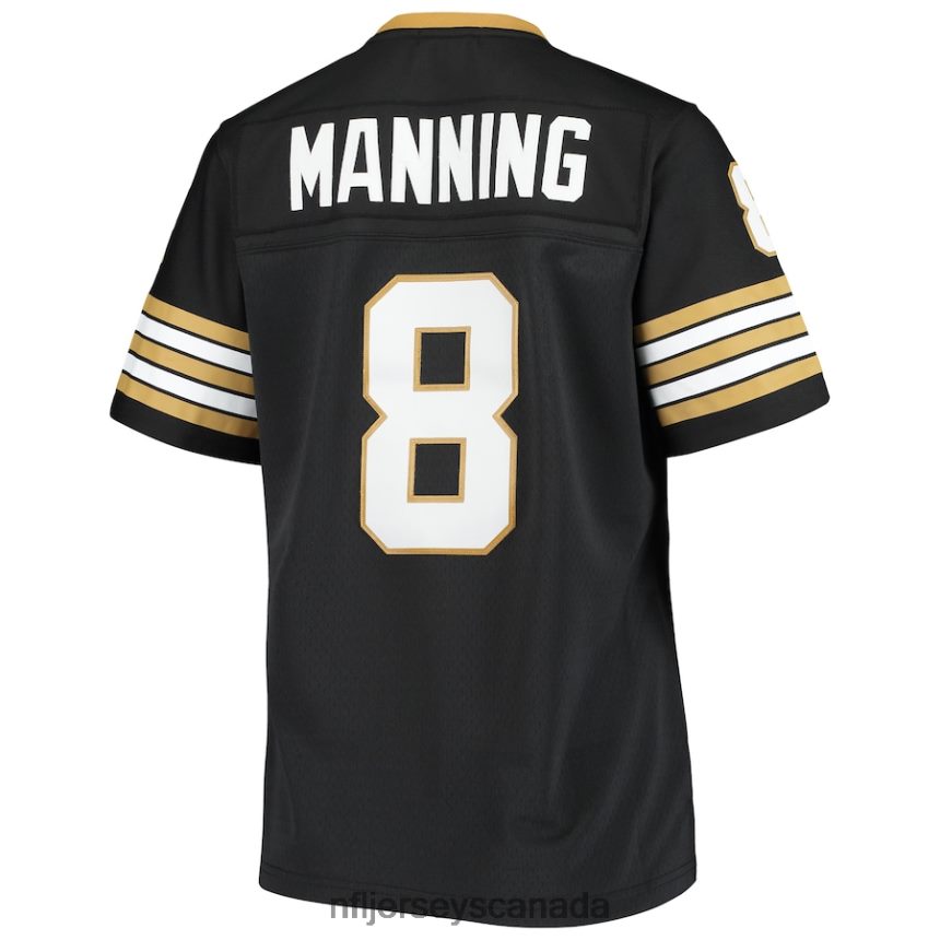 Women New Orleans Saints Archie Manning Mitchell  Ness Black 1979 Legacy Replica Jersey Clothing NFL TBXFR62137