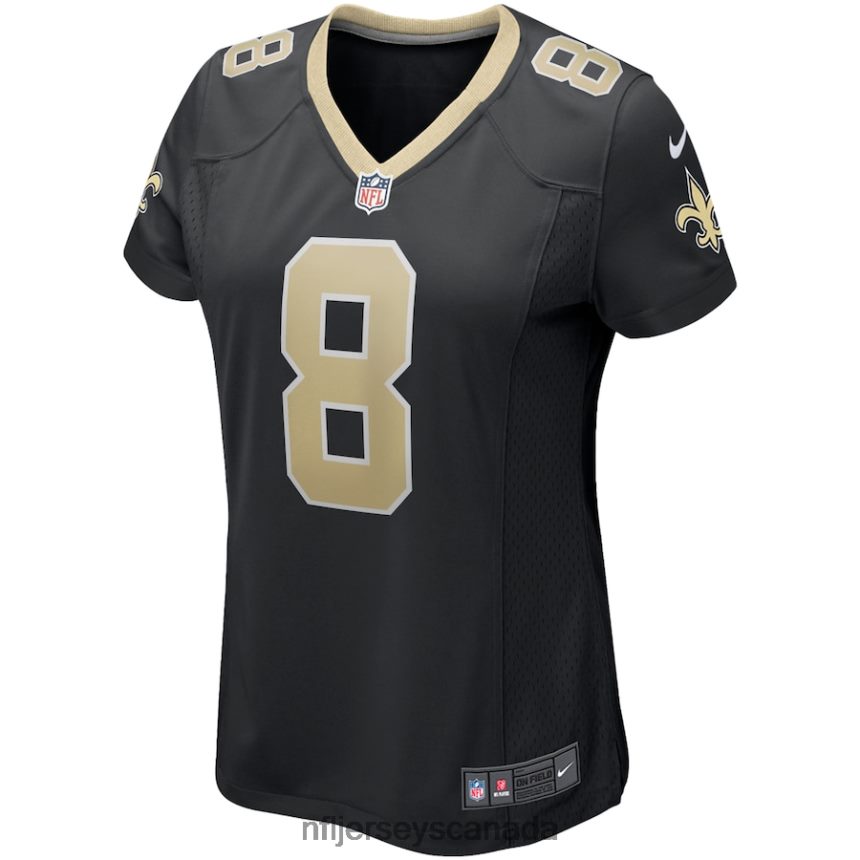 Women New Orleans Saints Archie Manning Nike Black Game Retired Player Jersey Clothing NFL TBXFR63715