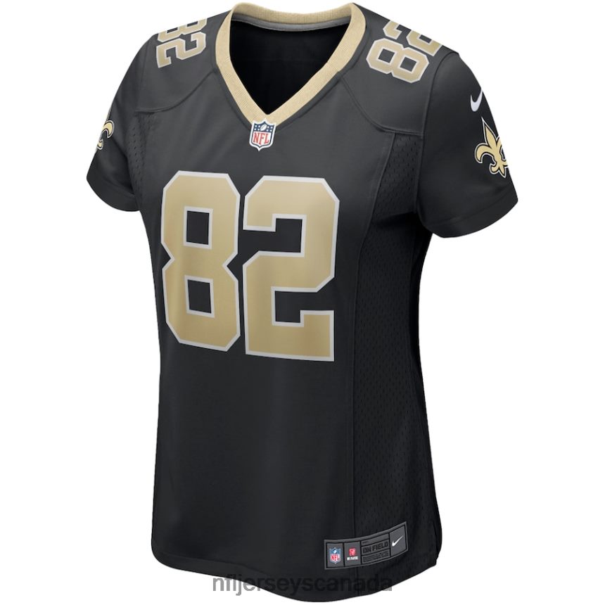 Women New Orleans Saints Bob Pollard Nike Black Game Retired Player Jersey Clothing NFL TBXFR65153
