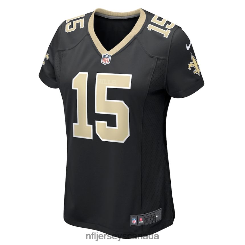 Women New Orleans Saints Brett Hundley Nike Black Game Player Jersey Clothing NFL TBXFR65763