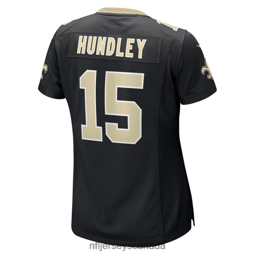 Women New Orleans Saints Brett Hundley Nike Black Game Player Jersey Clothing NFL TBXFR65763