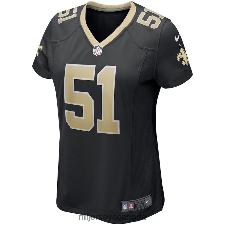 Women New Orleans Saints Cesar Ruiz Nike Black Game Jersey Clothing NFL TBXFR64010