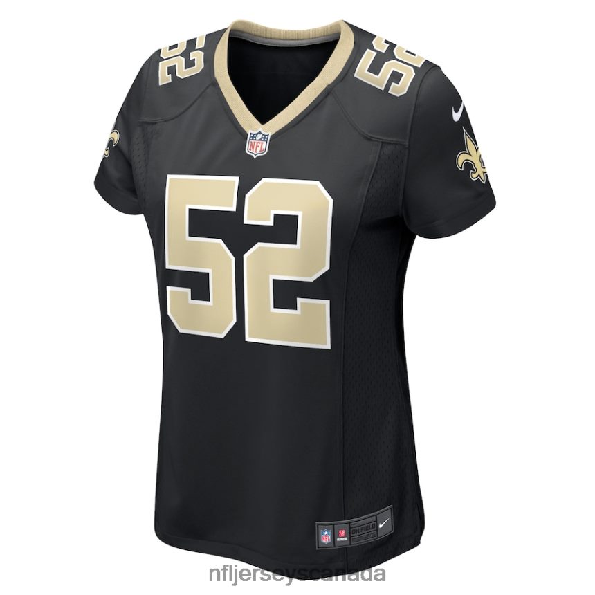 Women New Orleans Saints D\Marco Jackson Nike Black Game Player Jersey Clothing NFL TBXFR66144