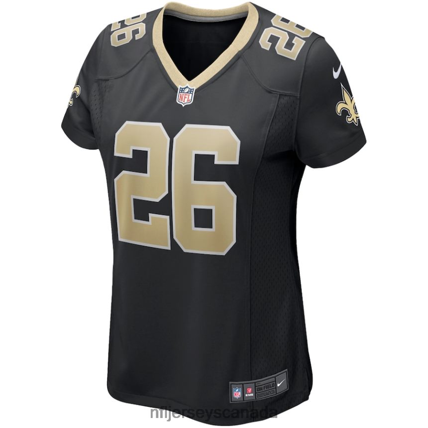 Women New Orleans Saints Deuce McAllister Nike Black Game Retired Player Jersey Clothing NFL TBXFR64016