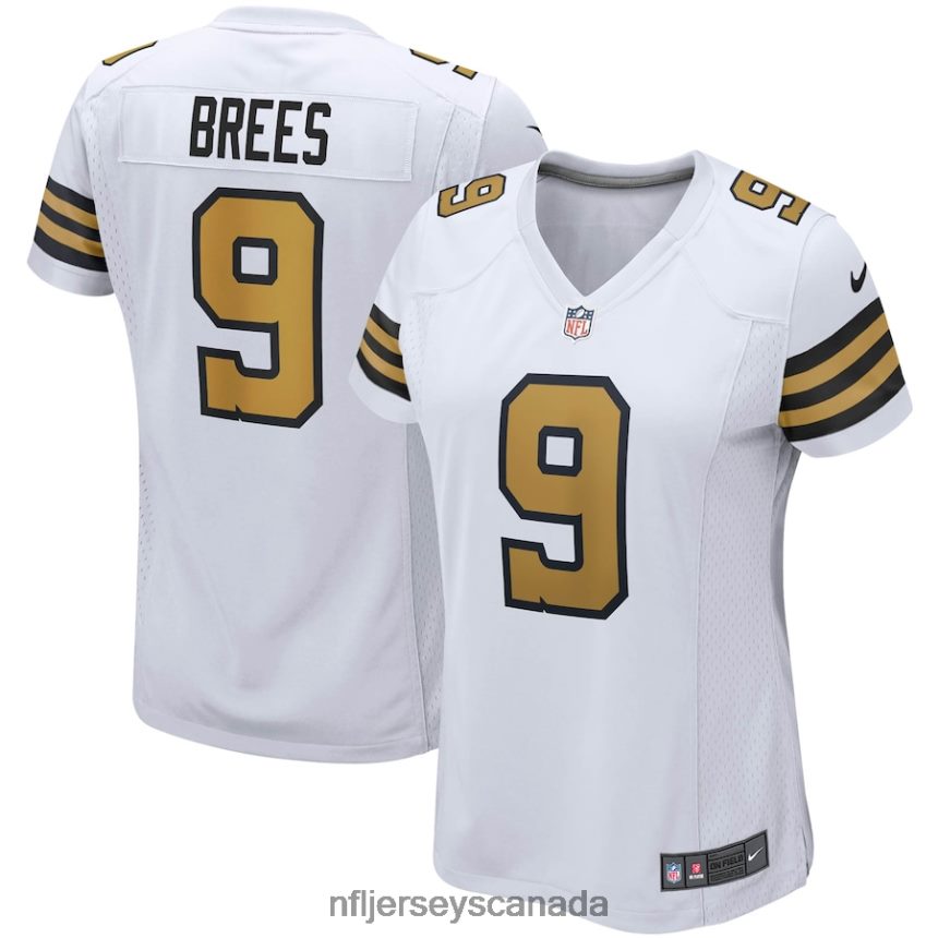 Women New Orleans Saints Drew Brees Nike White Alternate Game Jersey Clothing NFL TBXFR61013