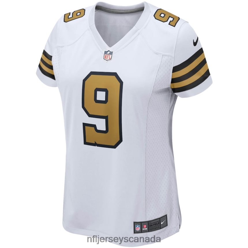Women New Orleans Saints Drew Brees Nike White Alternate Game Jersey Clothing NFL TBXFR61013