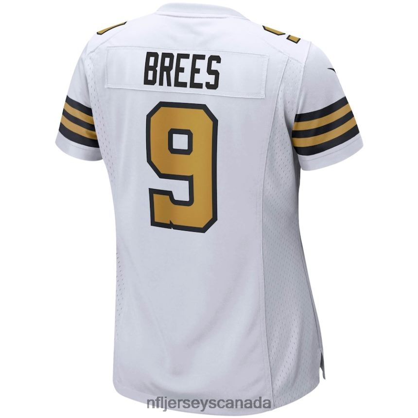 Women New Orleans Saints Drew Brees Nike White Alternate Game Jersey Clothing NFL TBXFR61013