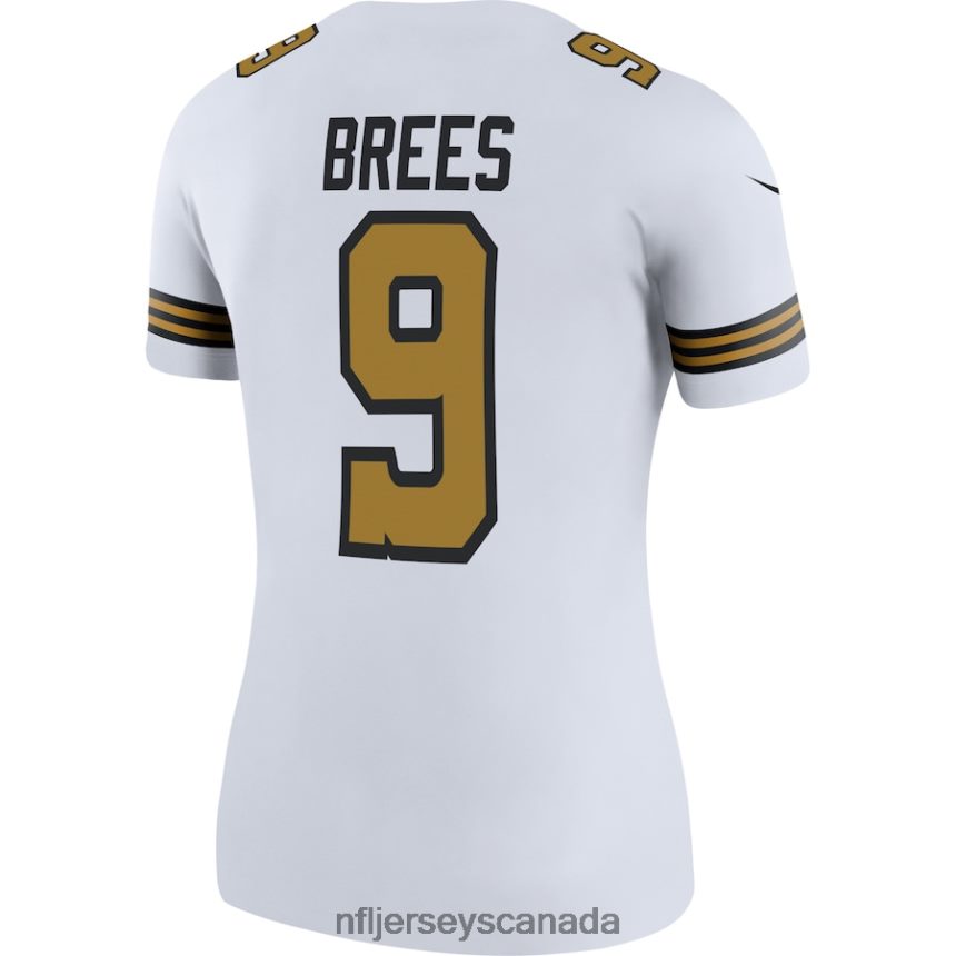 Women New Orleans Saints Drew Brees Nike White Color Rush Legend Jersey Clothing NFL TBXFR62171