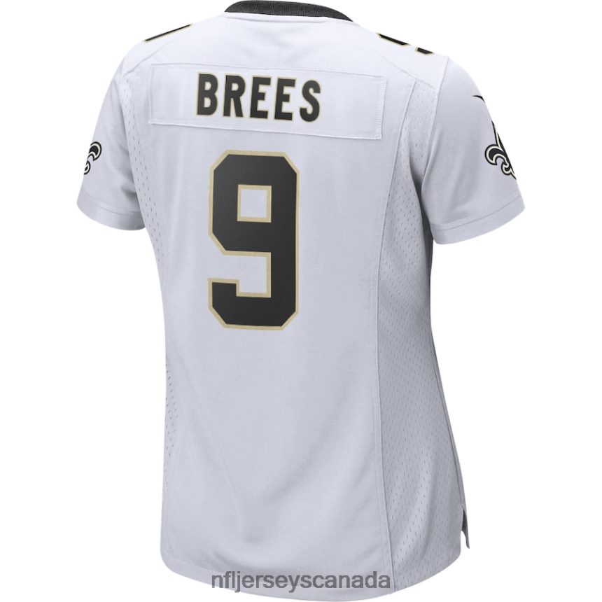 Women New Orleans Saints Drew Brees Nike White Game Player Jersey Clothing NFL TBXFR62480