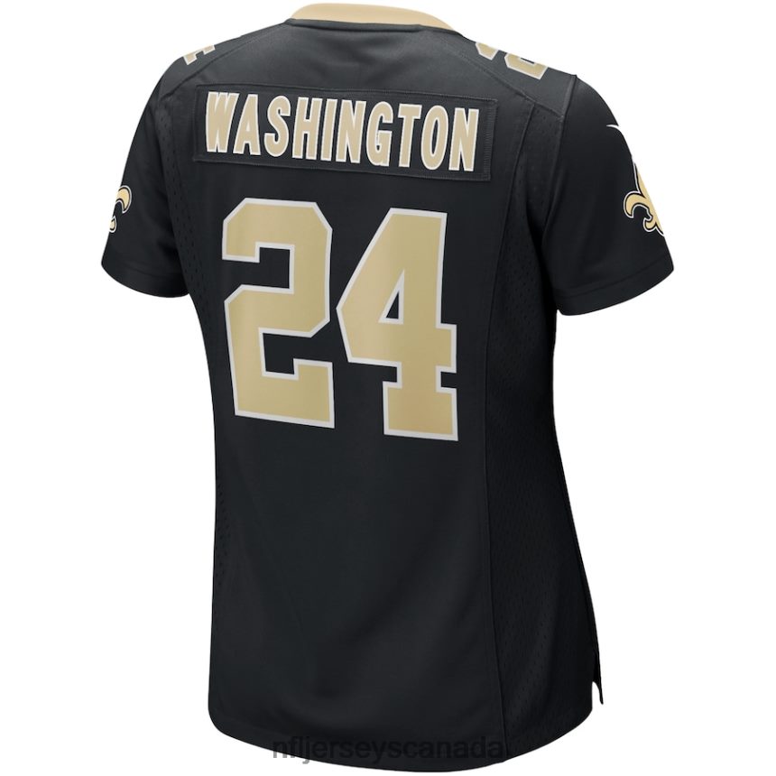 Women New Orleans Saints Dwayne Washington Nike Black Player Game Jersey Clothing NFL TBXFR65101