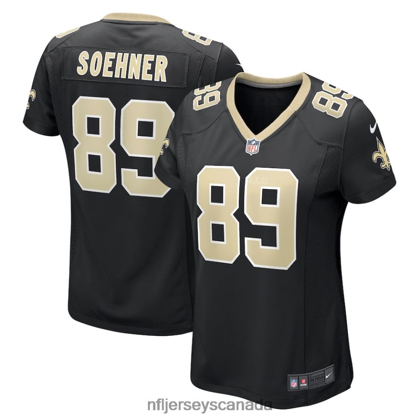 Women New Orleans Saints Dylan Soehner Nike Black Game Jersey Clothing NFL TBXFR65146