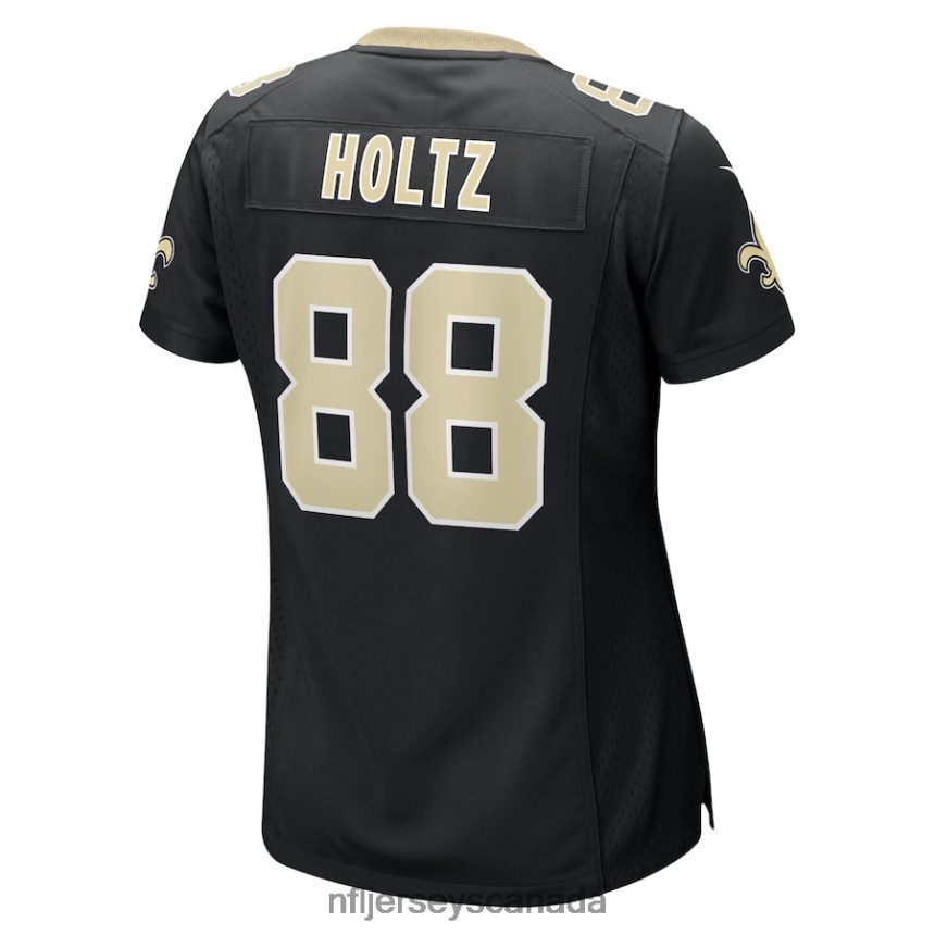 Women New Orleans Saints JP Holtz Nike Black Game Player Jersey Clothing NFL TBXFR66447