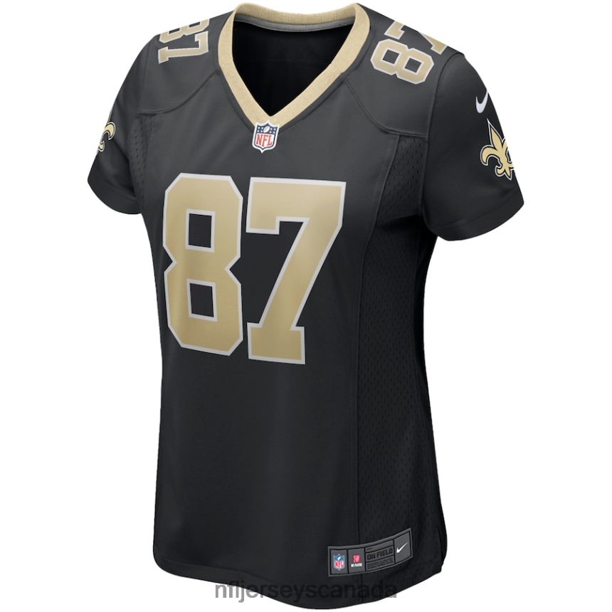 Women New Orleans Saints Joe Horn Nike Black Game Retired Player Jersey Clothing NFL TBXFR65171