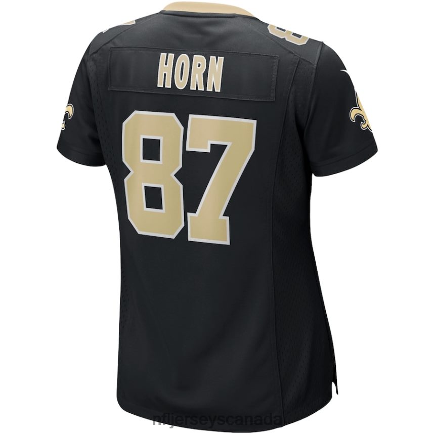 Women New Orleans Saints Joe Horn Nike Black Game Retired Player Jersey Clothing NFL TBXFR65171