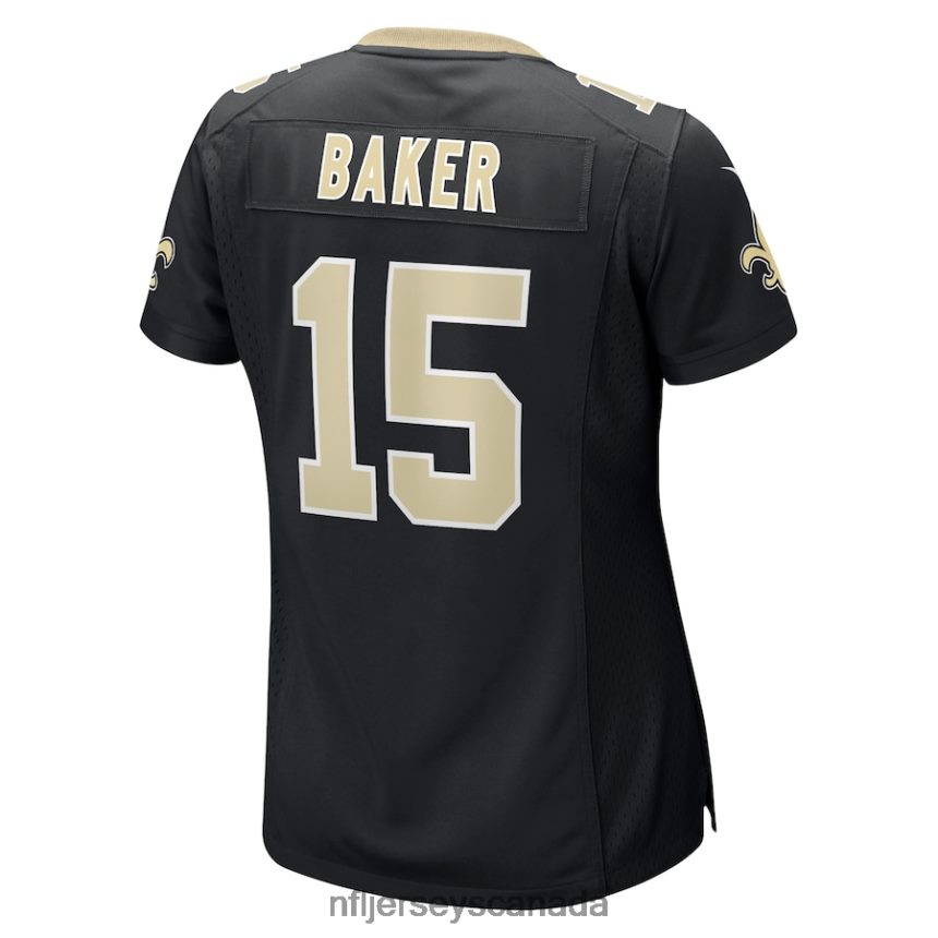 Women New Orleans Saints Kawaan Baker Nike Black Game Player Jersey Clothing NFL TBXFR66050