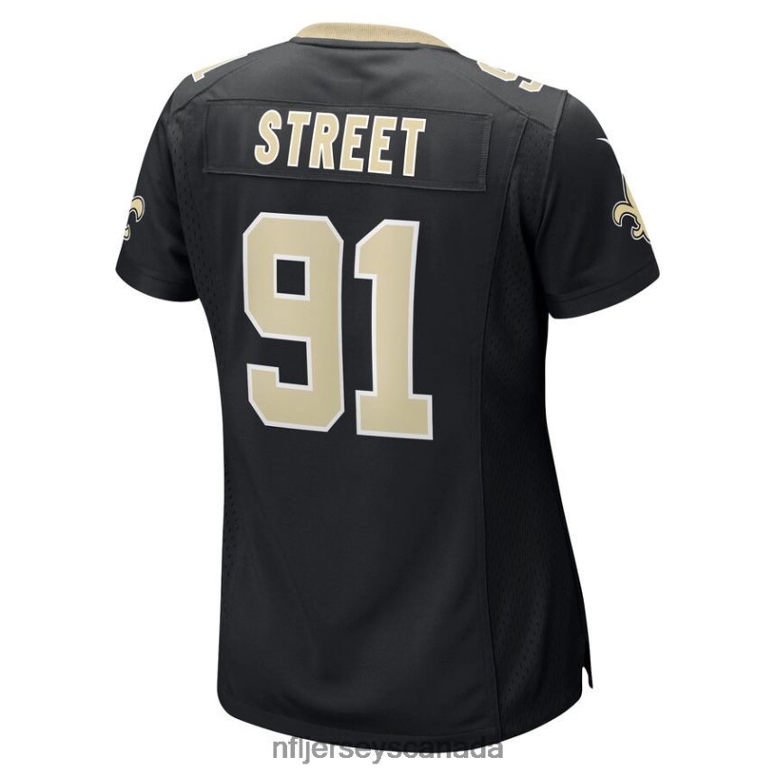Women New Orleans Saints Kentavius Street Nike Black Game Player Jersey Clothing NFL TBXFR66445