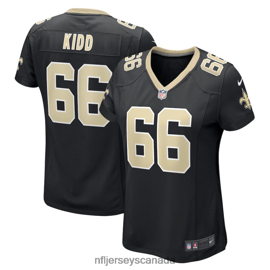 Women New Orleans Saints Lewis Kidd Nike Black Game Player Jersey Clothing NFL TBXFR66565