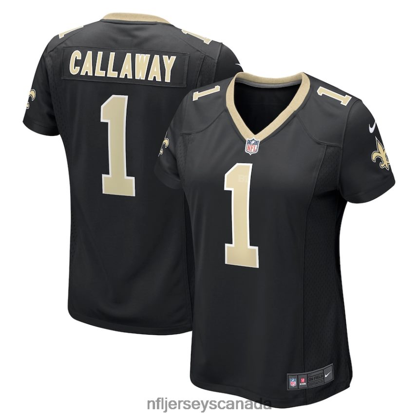 Women New Orleans Saints Marquez Callaway Nike Black Game Jersey Clothing NFL TBXFR62645