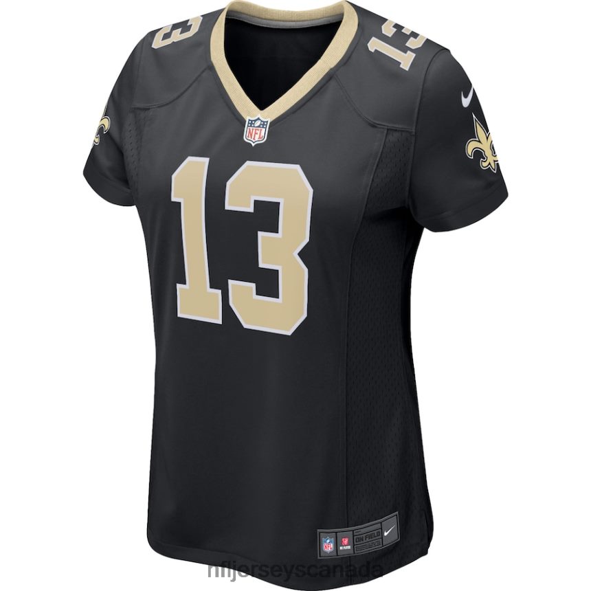 Women New Orleans Saints Michael Thomas Nike Black Game Player Jersey Clothing NFL TBXFR64606
