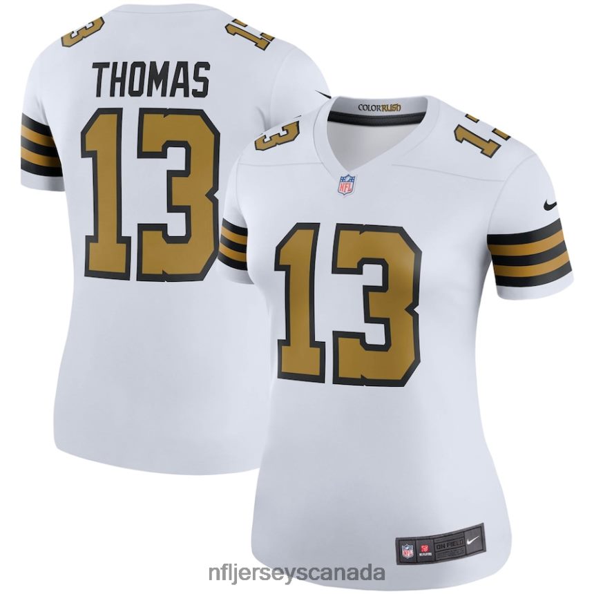Women New Orleans Saints Michael Thomas Nike White Color Rush Legend Player Jersey Clothing NFL TBXFR64956