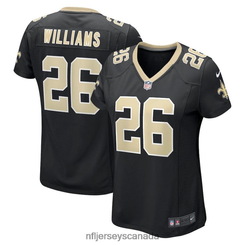 Women New Orleans Saints PJ Williams Nike Black Game Jersey Clothing NFL TBXFR64012