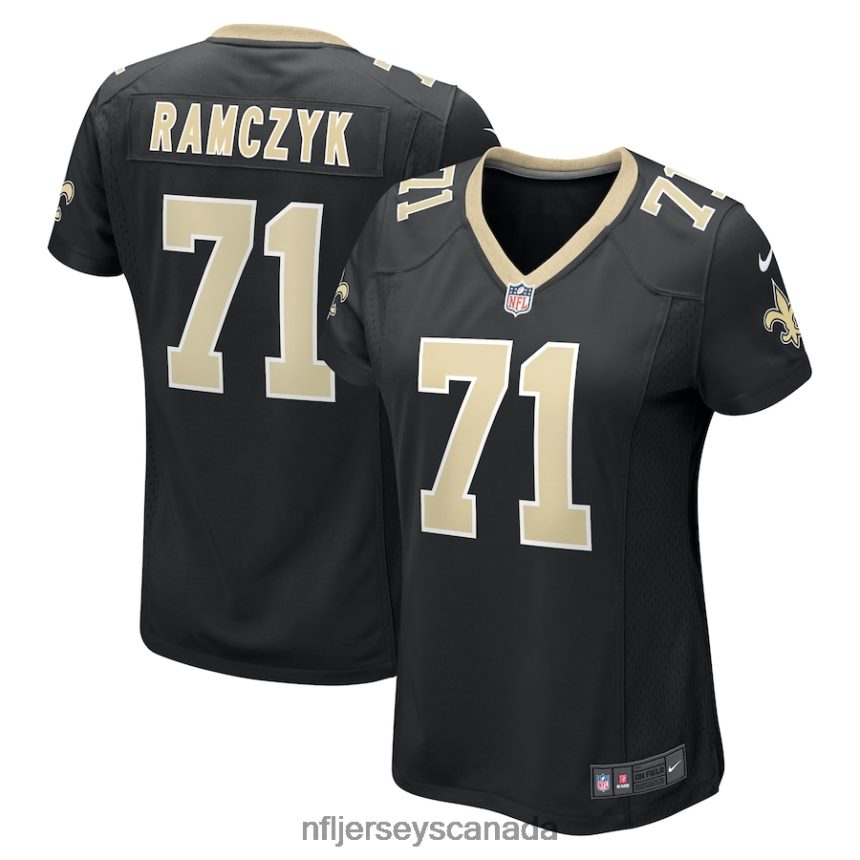 Women New Orleans Saints Ryan Ramczyk Nike Black Game Jersey Clothing NFL TBXFR63540