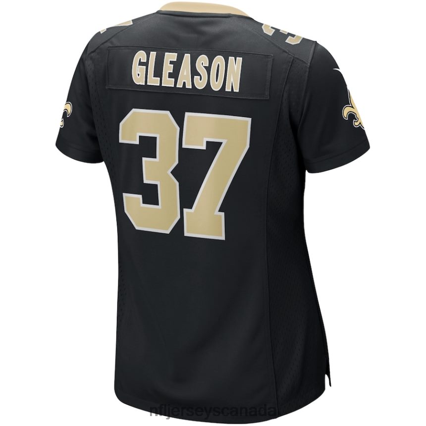 Women New Orleans Saints Steve Gleason Nike Black Game Retired Player Jersey Clothing NFL TBXFR63166