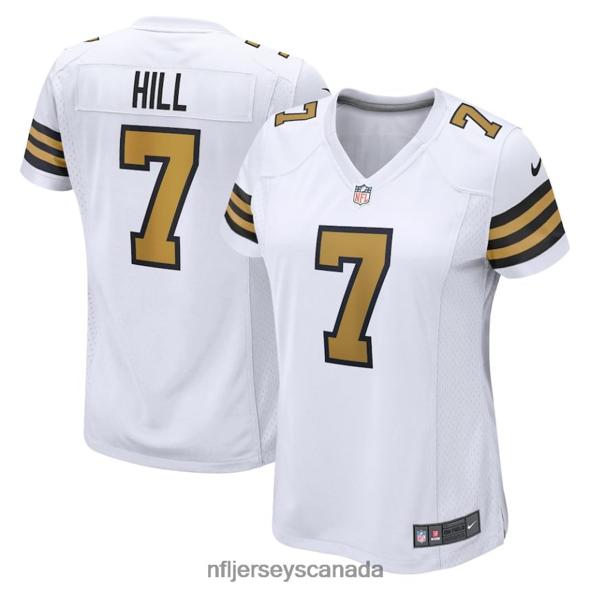 Women New Orleans Saints Taysom Hill Nike White Alternate Game Jersey Clothing NFL TBXFR61337