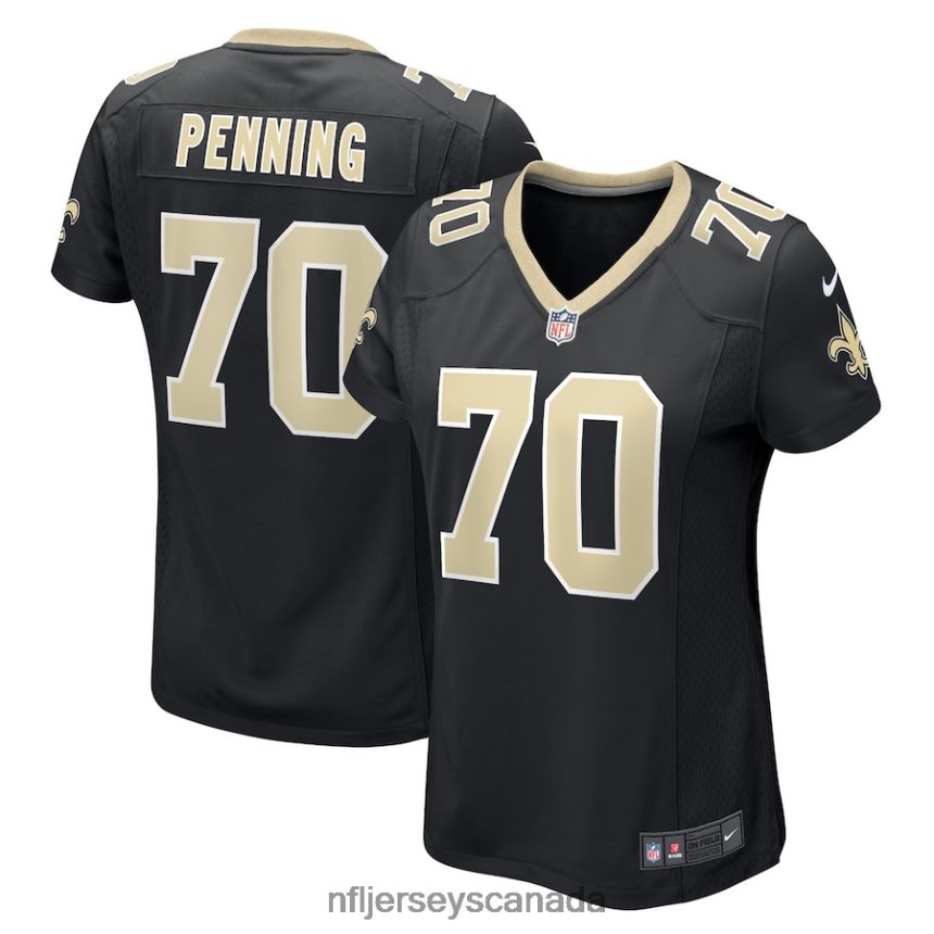 Women New Orleans Saints Trevor Penning Nike Black Game Player Jersey Clothing NFL TBXFR65060