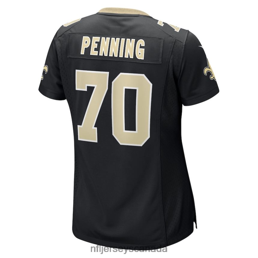 Women New Orleans Saints Trevor Penning Nike Black Game Player Jersey Clothing NFL TBXFR65060