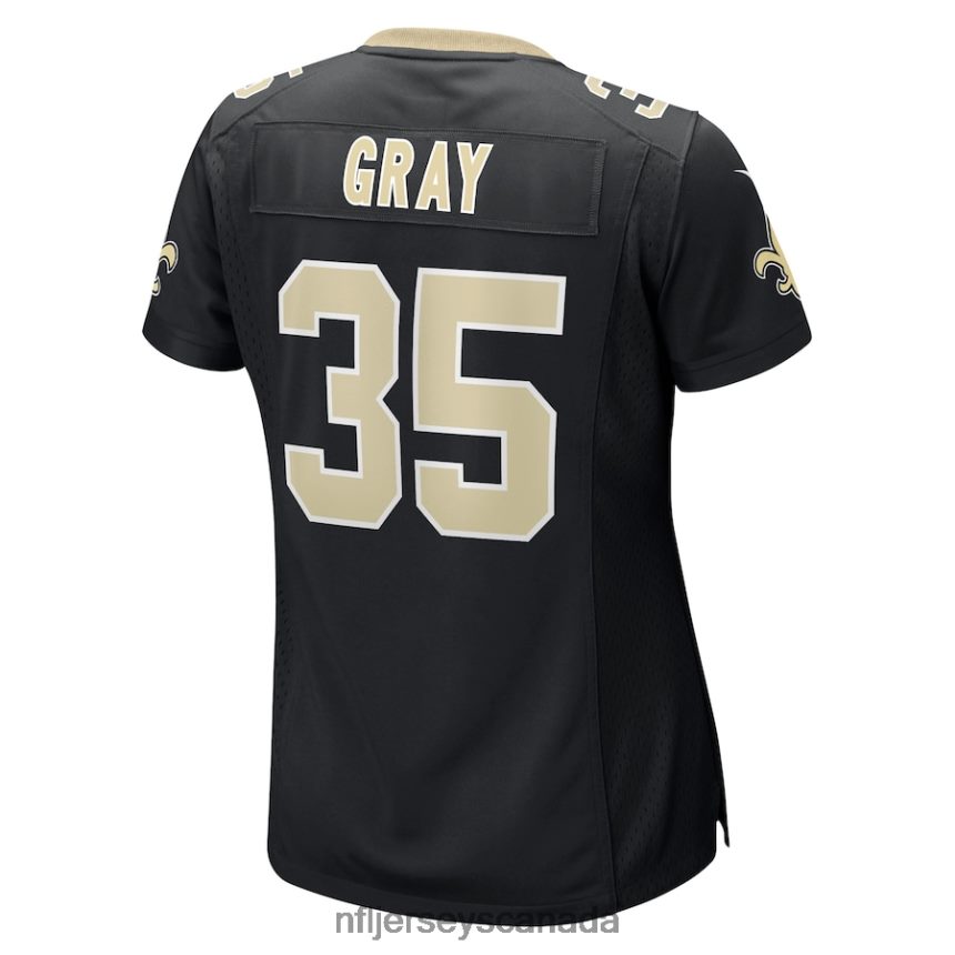 Women New Orleans Saints Vincent Gray Nike Black Game Player Jersey Clothing NFL TBXFR66936