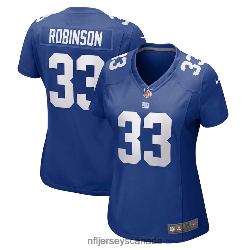 Women New York Giants Aaron Robinson Nike Royal Game Player Jersey Clothing NFL TBXFR66464