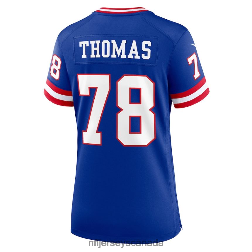 Women New York Giants Andrew Thomas Nike Royal Classic Player Game Jersey Clothing NFL TBXFR63826