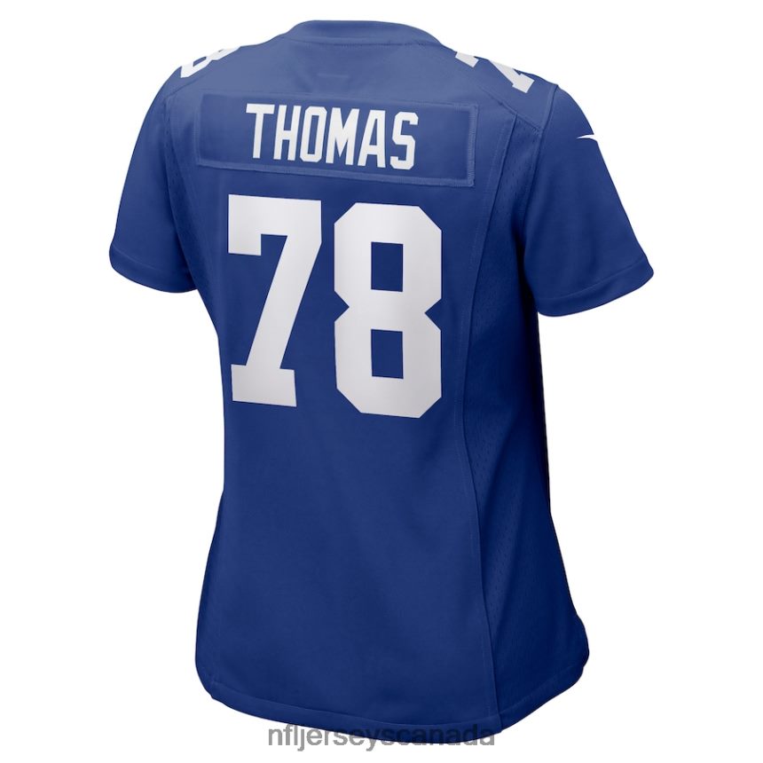 Women New York Giants Andrew Thomas Nike Royal Game Jersey Clothing NFL TBXFR66009