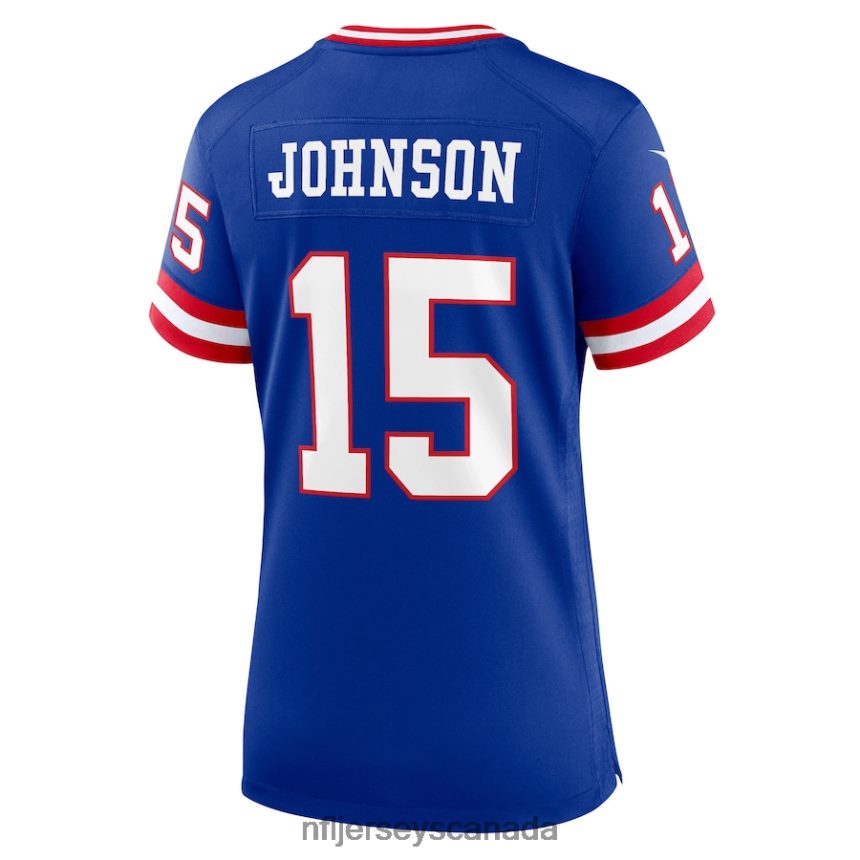 Women New York Giants Collin Johnson Nike Royal Classic Player Game Jersey Clothing NFL TBXFR66740