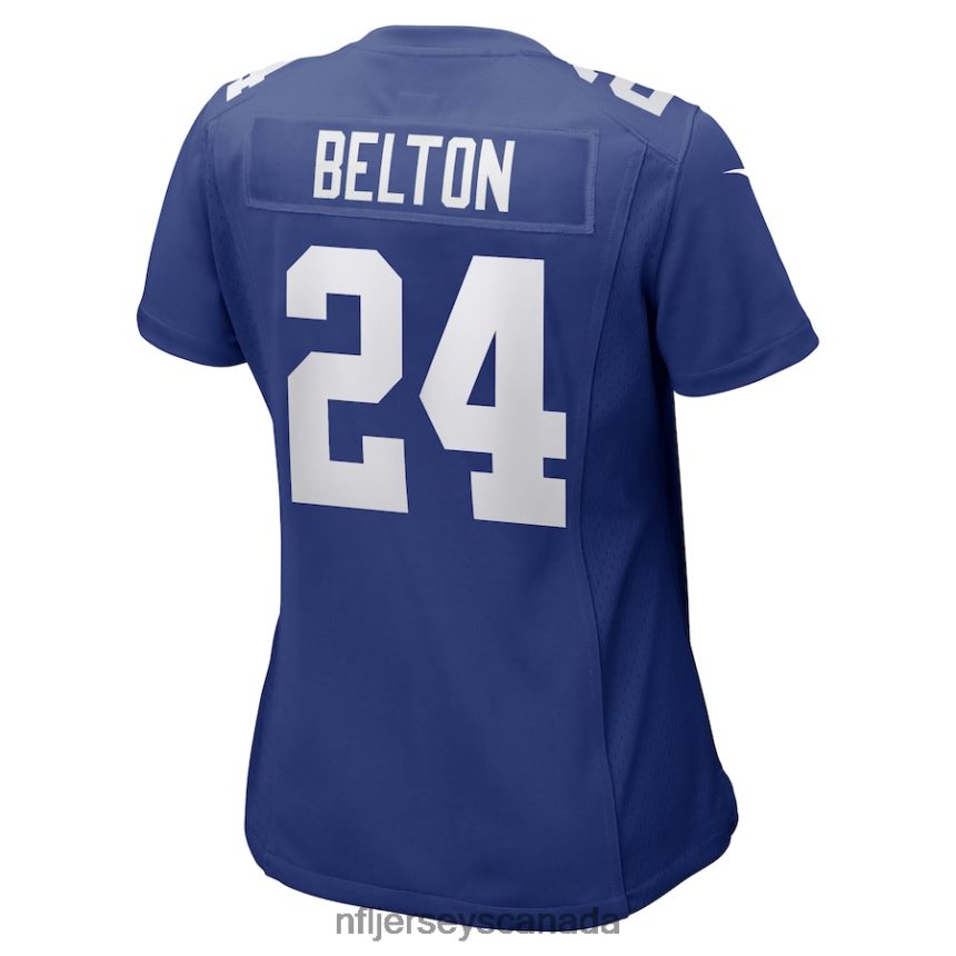 Women New York Giants Dane Belton Nike Royal Game Player Jersey Clothing NFL TBXFR66778