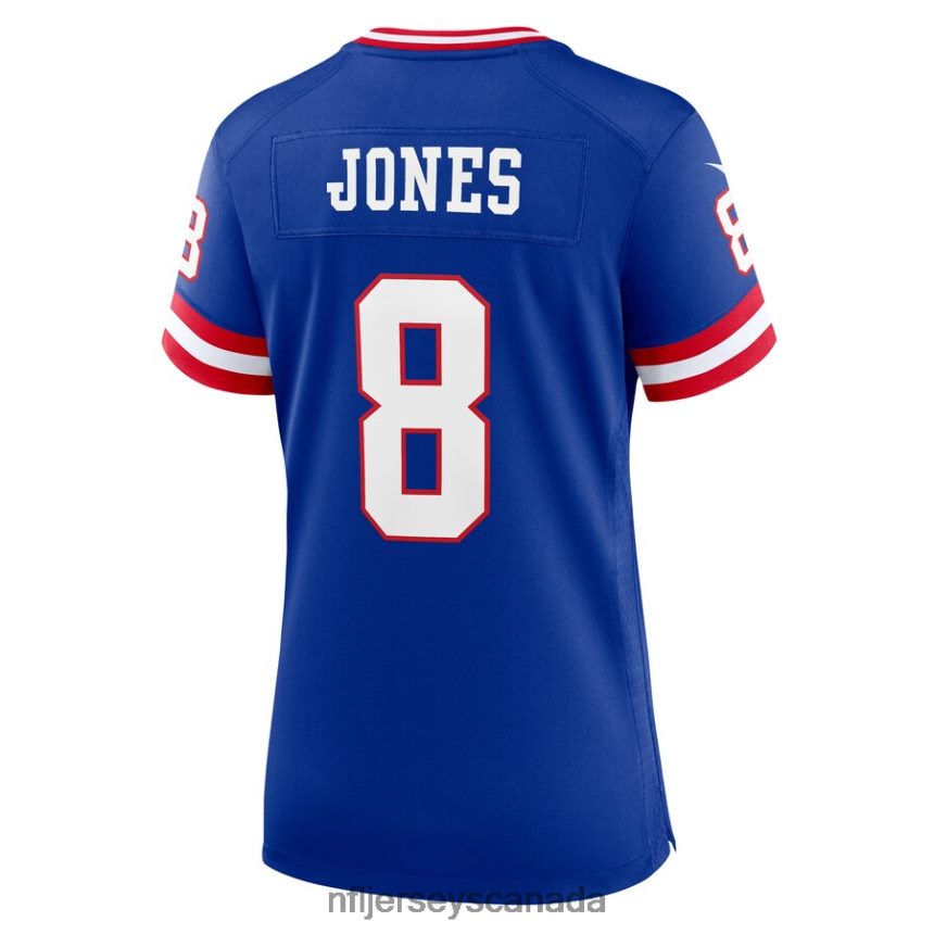 Women New York Giants Daniel Jones Nike Royal Classic Player Game Jersey Clothing NFL TBXFR6846