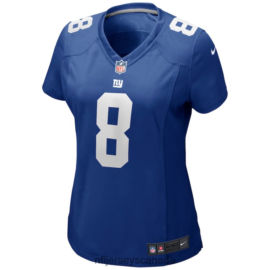 Women New York Giants Daniel Jones Nike Royal Player Jersey Clothing NFL TBXFR6629