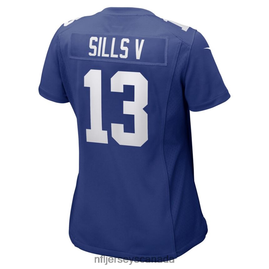 Women New York Giants David Sills V Nike Royal Game Player Jersey Clothing NFL TBXFR66091